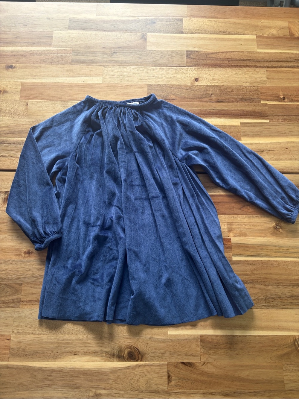 Hanna Andersson Velvet Pleated Flowy Dress size 5